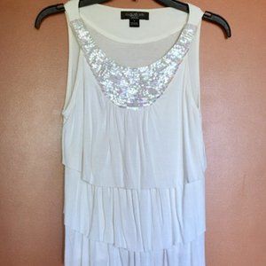 august silk Petite Sleeveless White Blouse